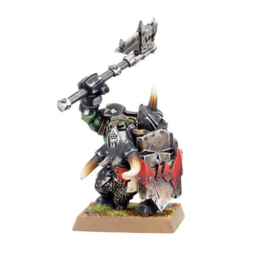 Black Orc Bigboss with Axe & Shield