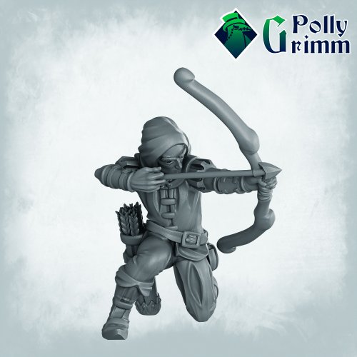 Fantasy And Historic Miniatures For Tabletop Games. Imperial Humans. Archers