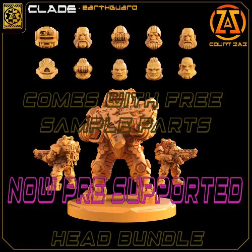 Clade - Head Bundle - Complete With  Sample Parts