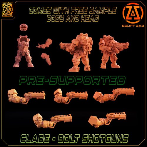 Clade - Pump Action Bolt Shredder Arms +  Sample Parts