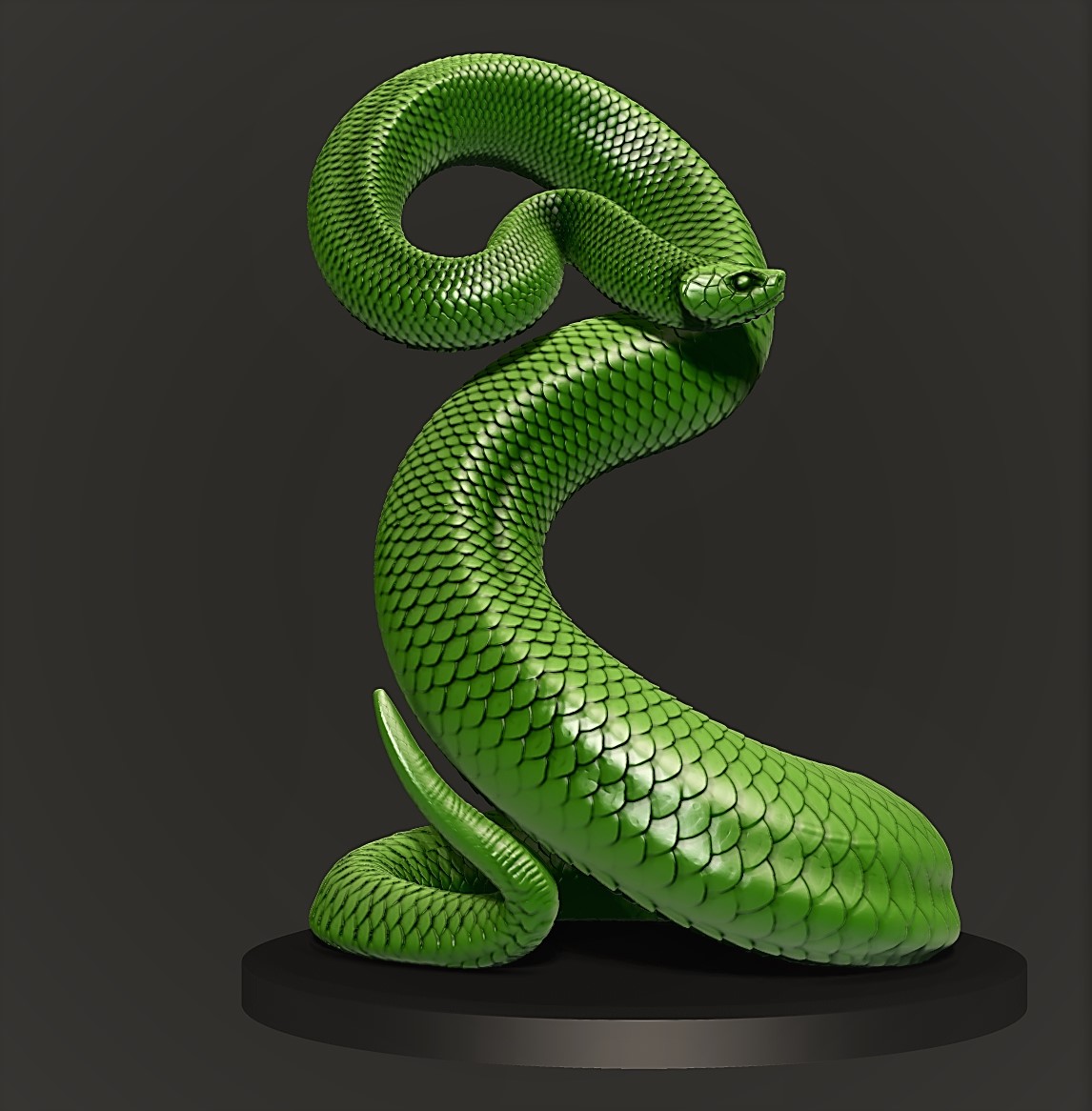 Фигура змеи. Snake 3d Print.