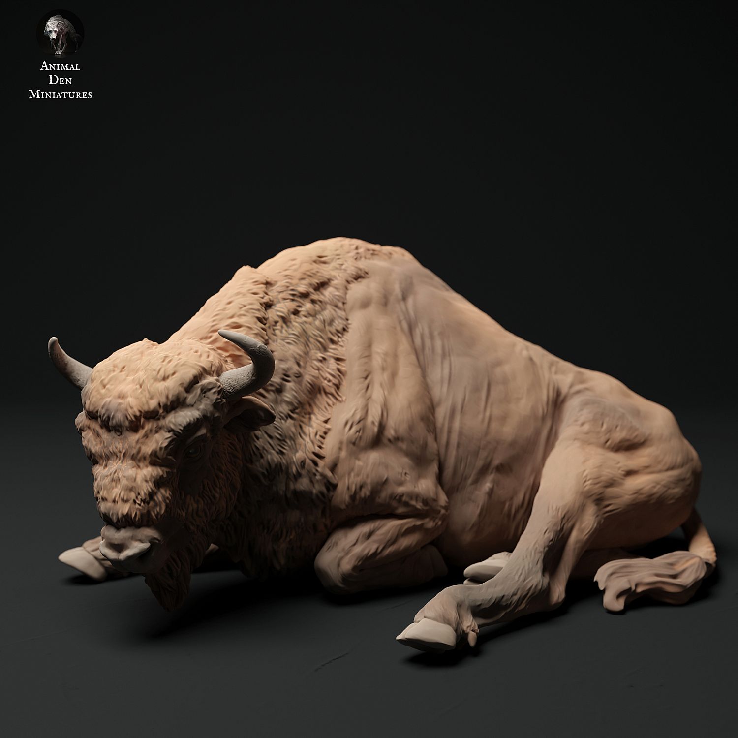 European Bison Cow Lying | Miniset.net - Для коллекционеров миниатюр