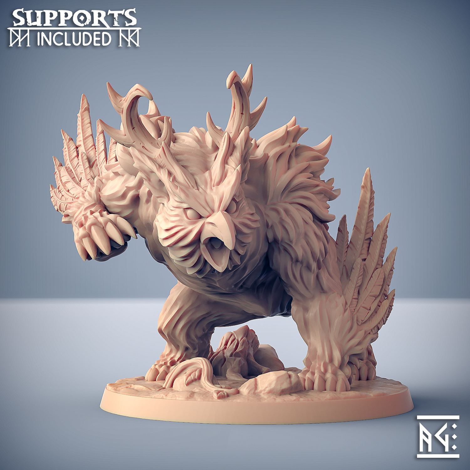 Медведосыч. Owlbear 3d model.