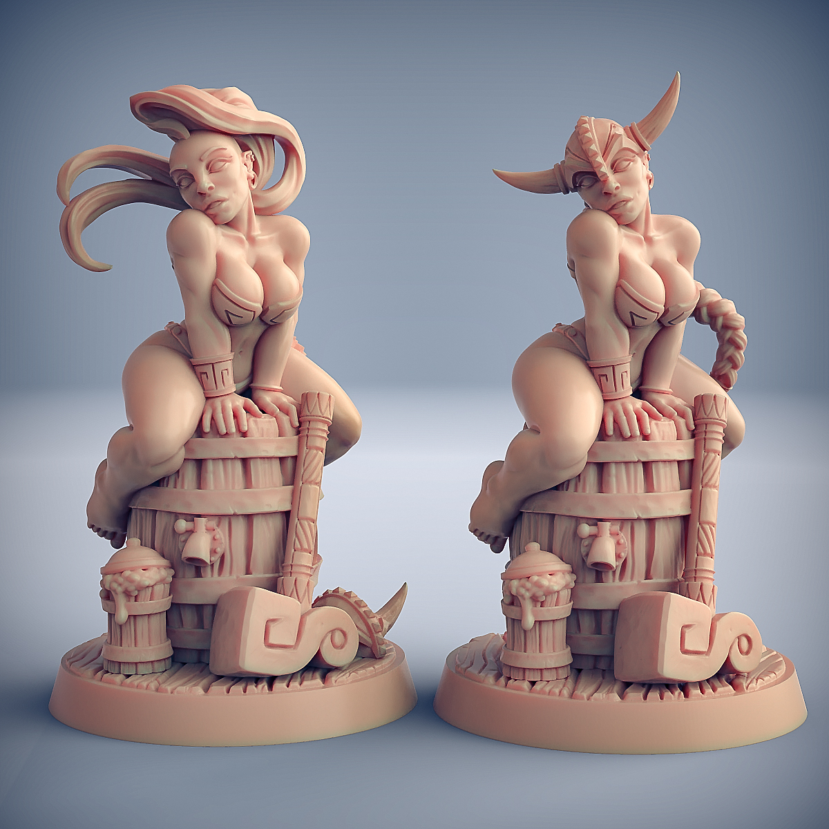 ArtStation - Runa Dwarf Busty Pinup - Artisan Guild Fantasy Dungeons and  Dragons Miniature
