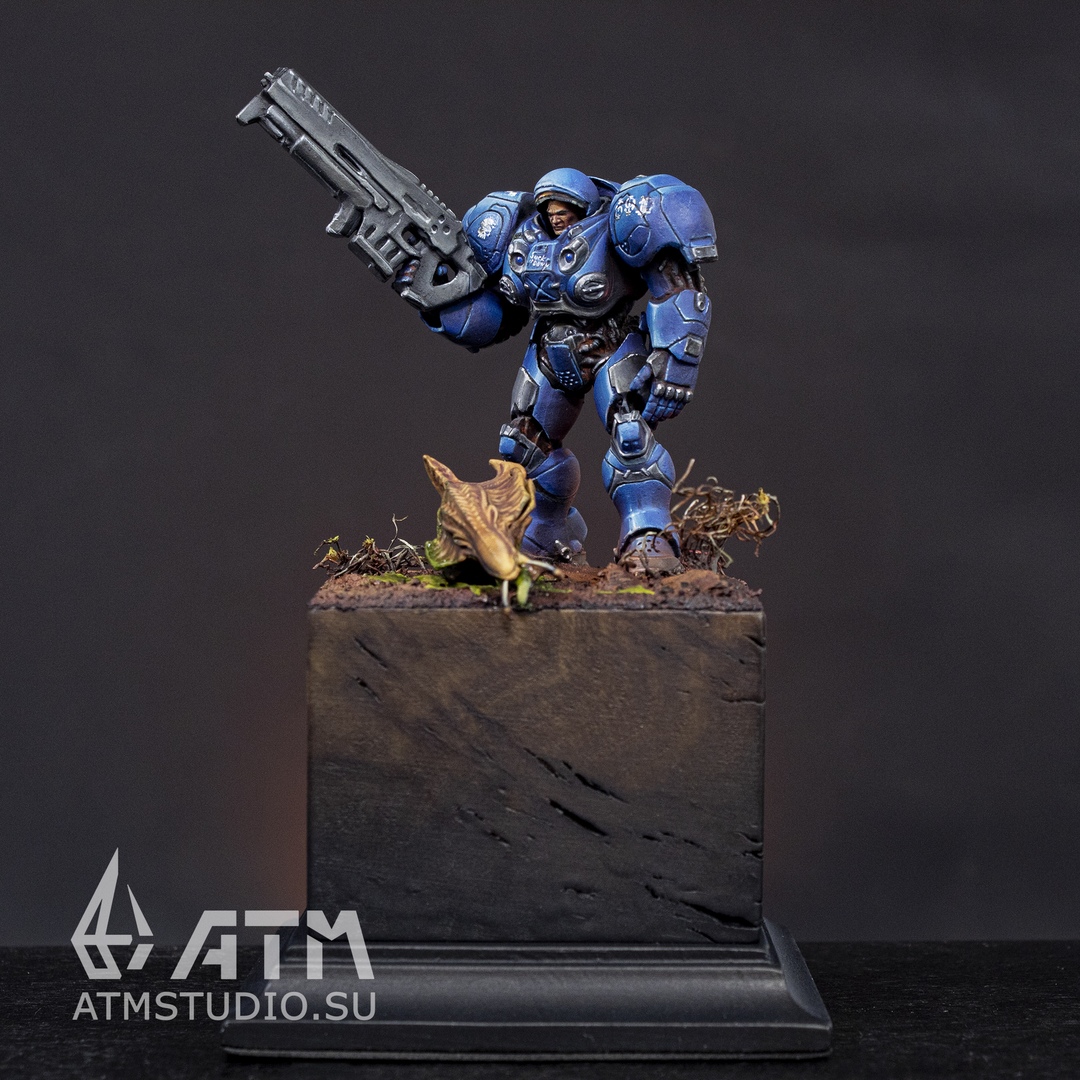 Рейдер Рейнора Морпех / Raynor's Raider Marine [Starcraft |  Miniset.net - Miniatures Collectors Guide