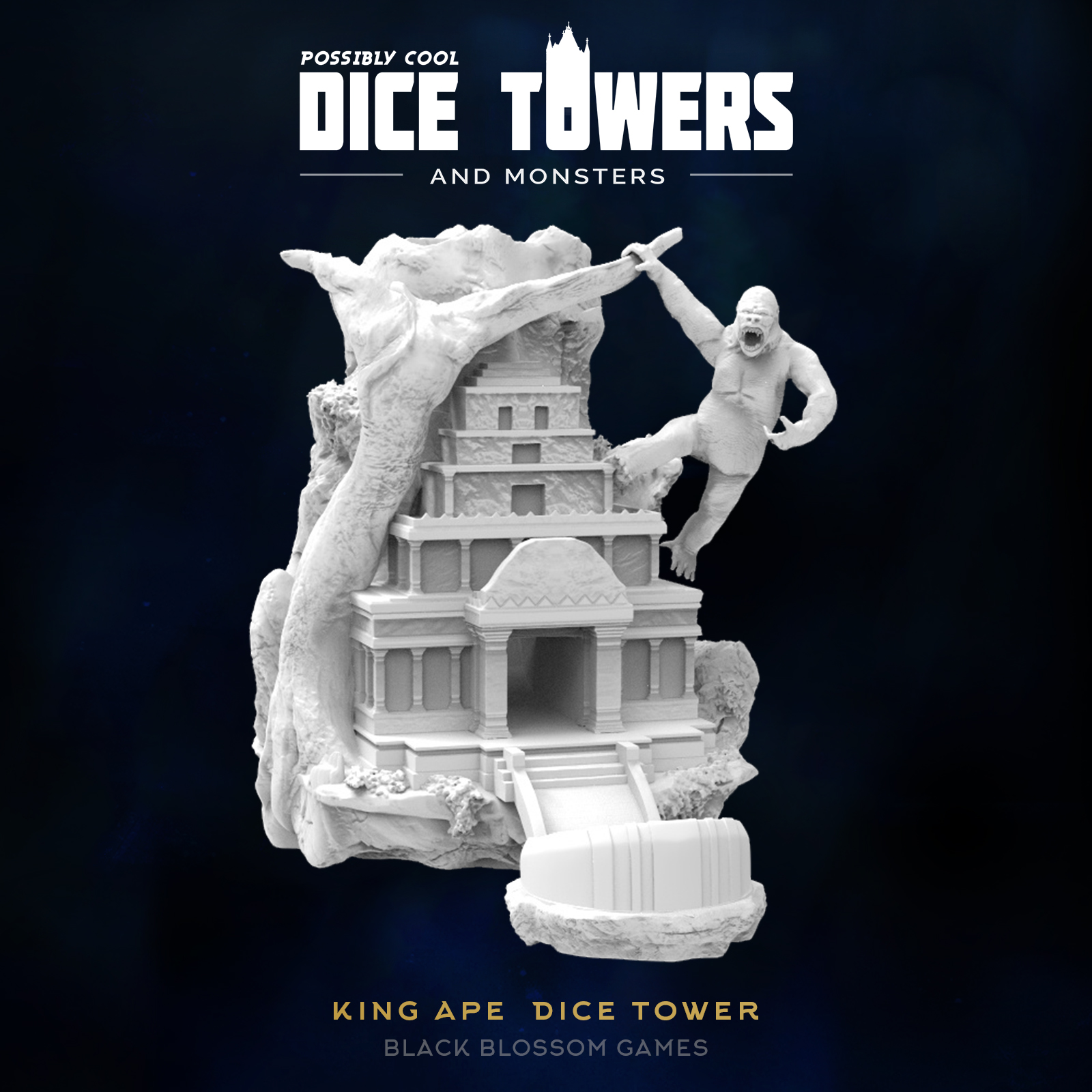 C02 King Ape :: Possibly Cool Dice Tower | Miniset.net - Miniatures  Collectors Guide