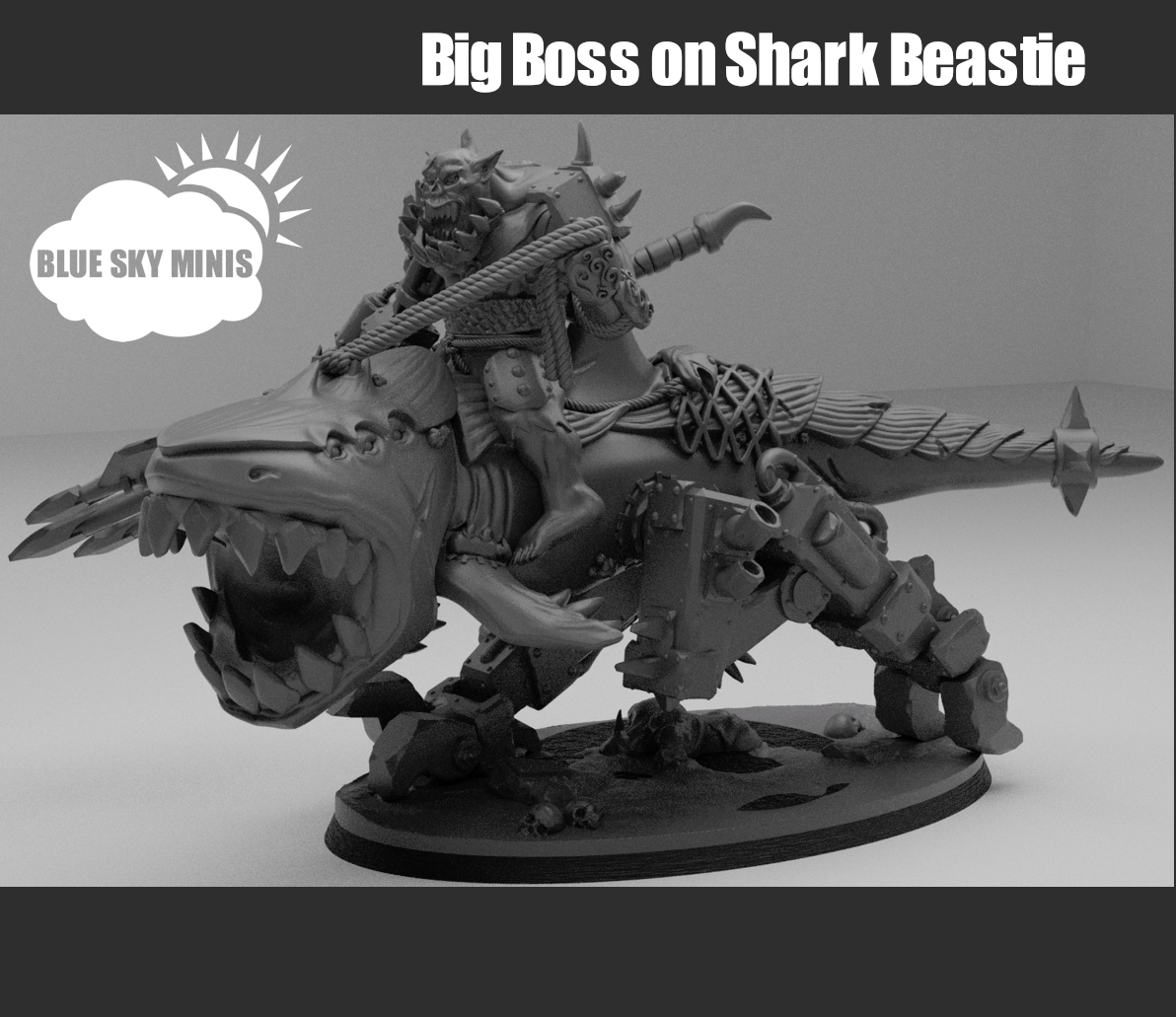 Big Boss On Shark Beastie | Miniset.net - Для коллекционеров миниатюр