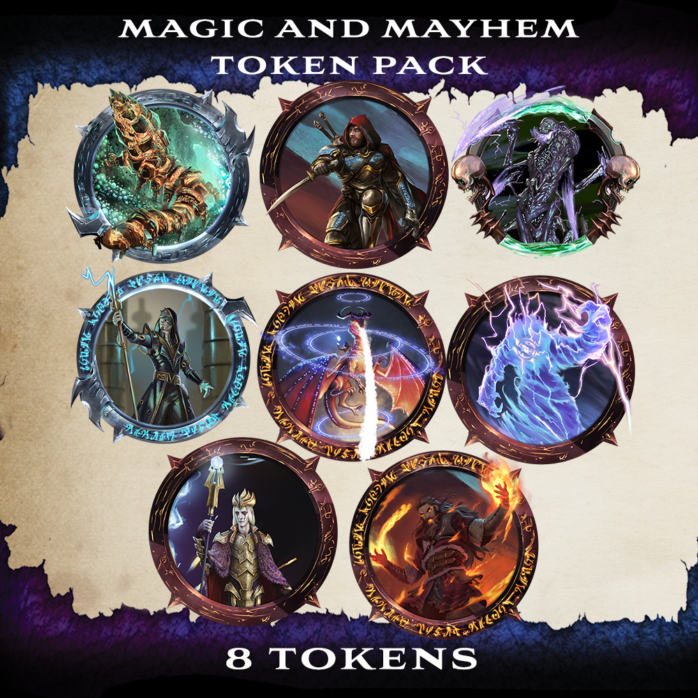 Magic And Mayhem Token Pack | Miniset.net - Для коллекционеров миниатюр