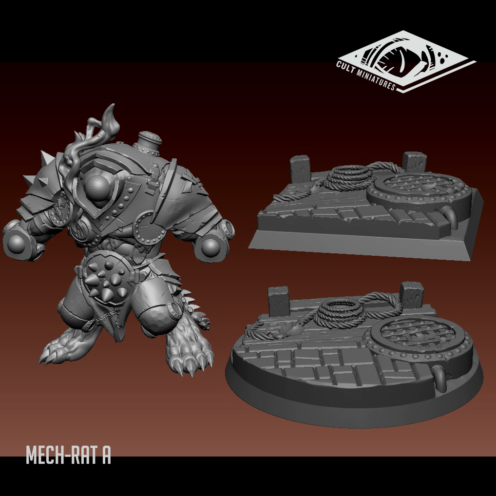 Ratfolk Mutant Mech-Rats from Cult Miniatures (ctm-mmf183387
