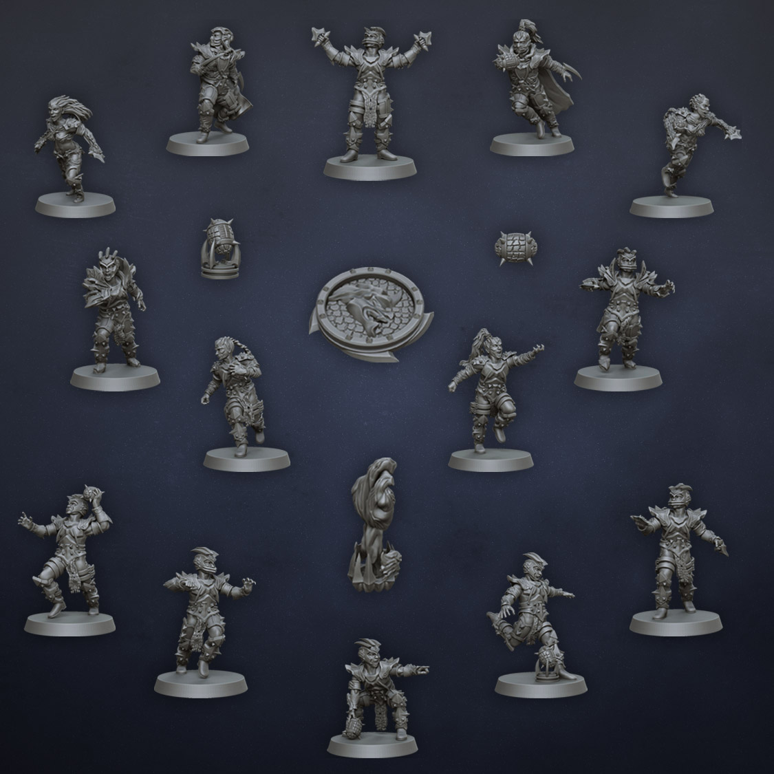 Elf & Dark Elf fantasy football teams (Digital & Physical) by Impact!  Miniatures — Kickstarter