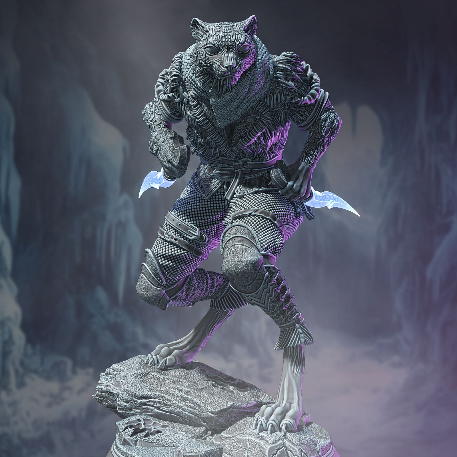 Tabaxi snow leopard