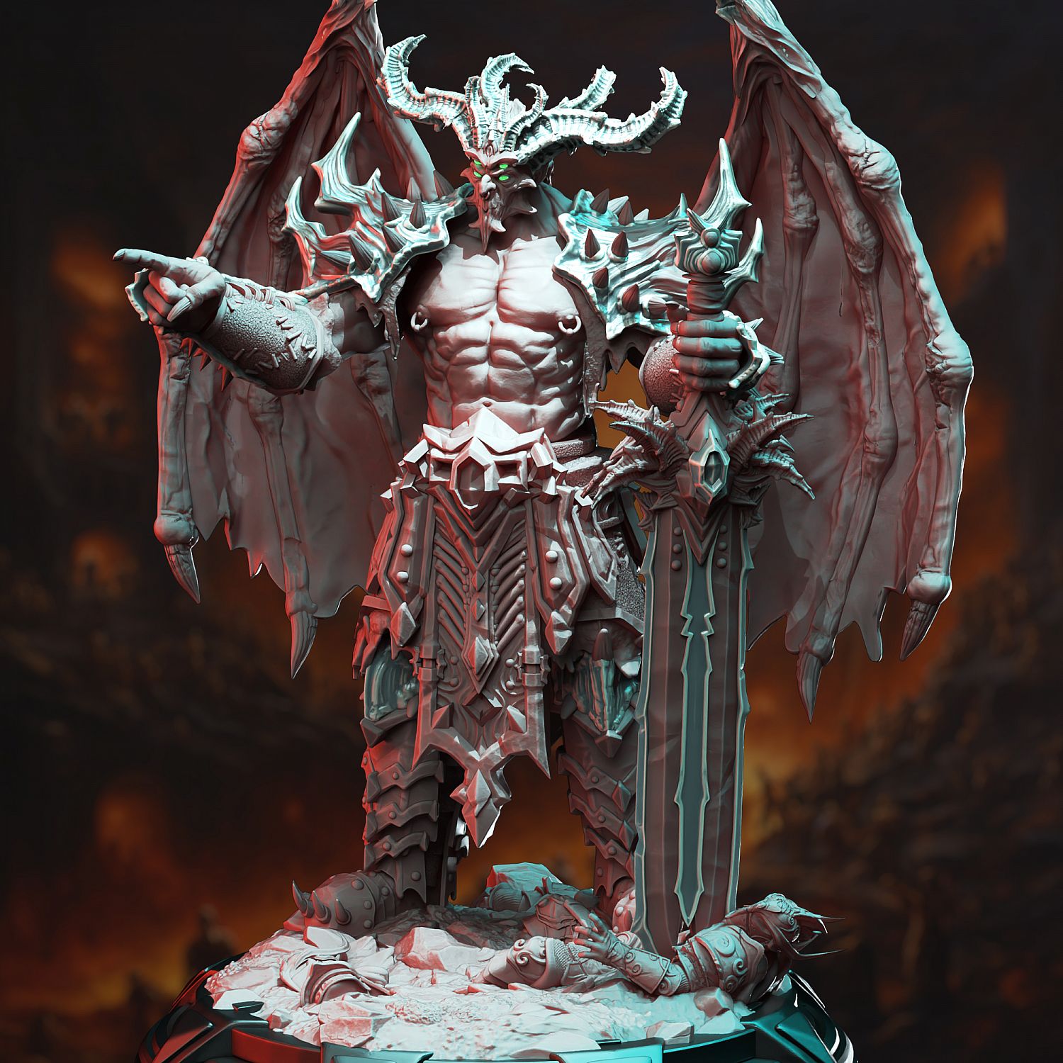 Archdemon Makara Lucifer Angel, demon, purple, violet, dragon png | PNGWing