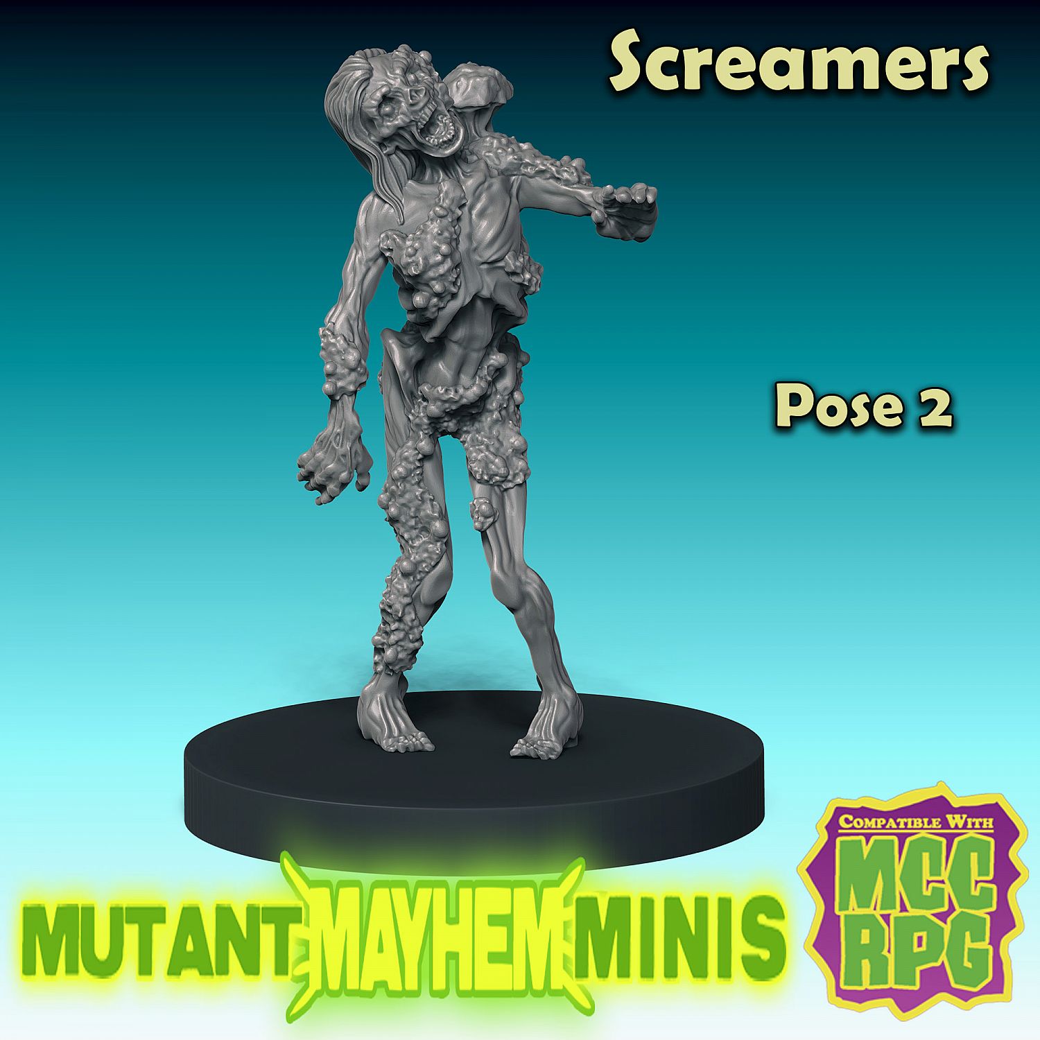 Screamers, Pose 2 Fungal Zombie | Miniset.net - Для коллекционеров миниатюр