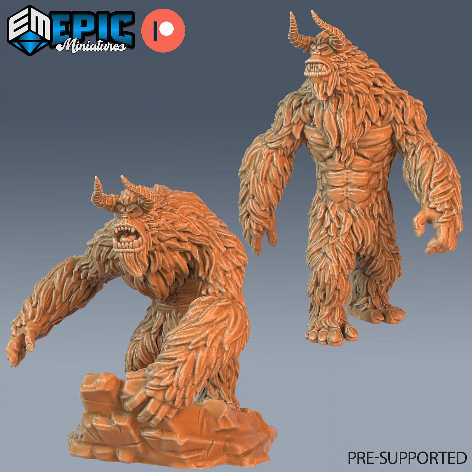 Yeti Set / Bigfoot / Sasquatch / Arctic Nights Encounter Collection - Epic  Miniatures - Miniatures by