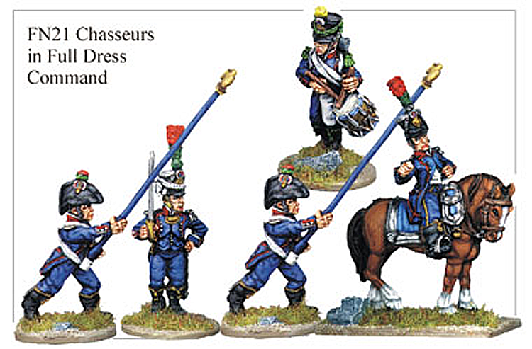 Napoleonic French - Light Infantry Chasseurs In Full Dress