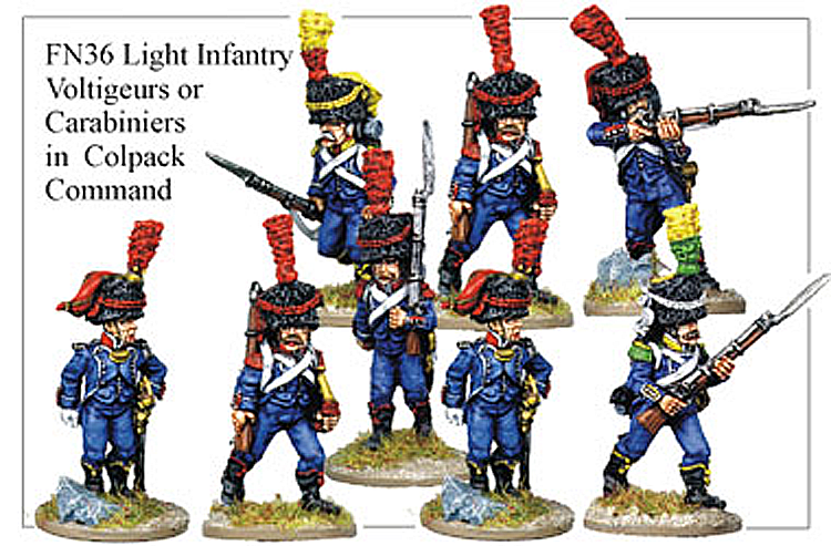 French - Light Infantry Voltigeurs Or Carabiniers In Full And Colpack | Miniset.net - Collectors Guide