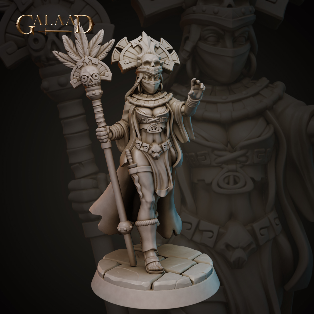 Male Halfling Fighter D&D miniature, by Galaad Miniatures // 3D