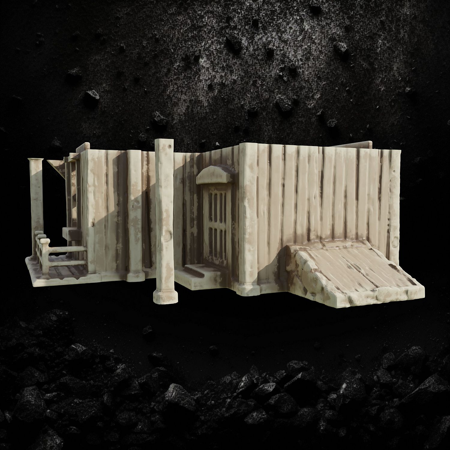 Wooden Kit House With Cave Access | Miniset.net - Для коллекционеров  миниатюр