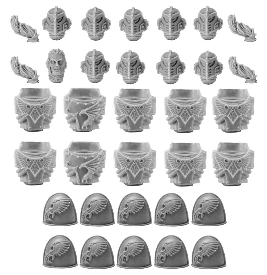 Upgrade set. Emperors children upgrade. Emperor's children MKIV upgrade Set - heads. Ultramarines MKIV Praetorian heads upgrade Set. Emperors children Shoulder Pads.