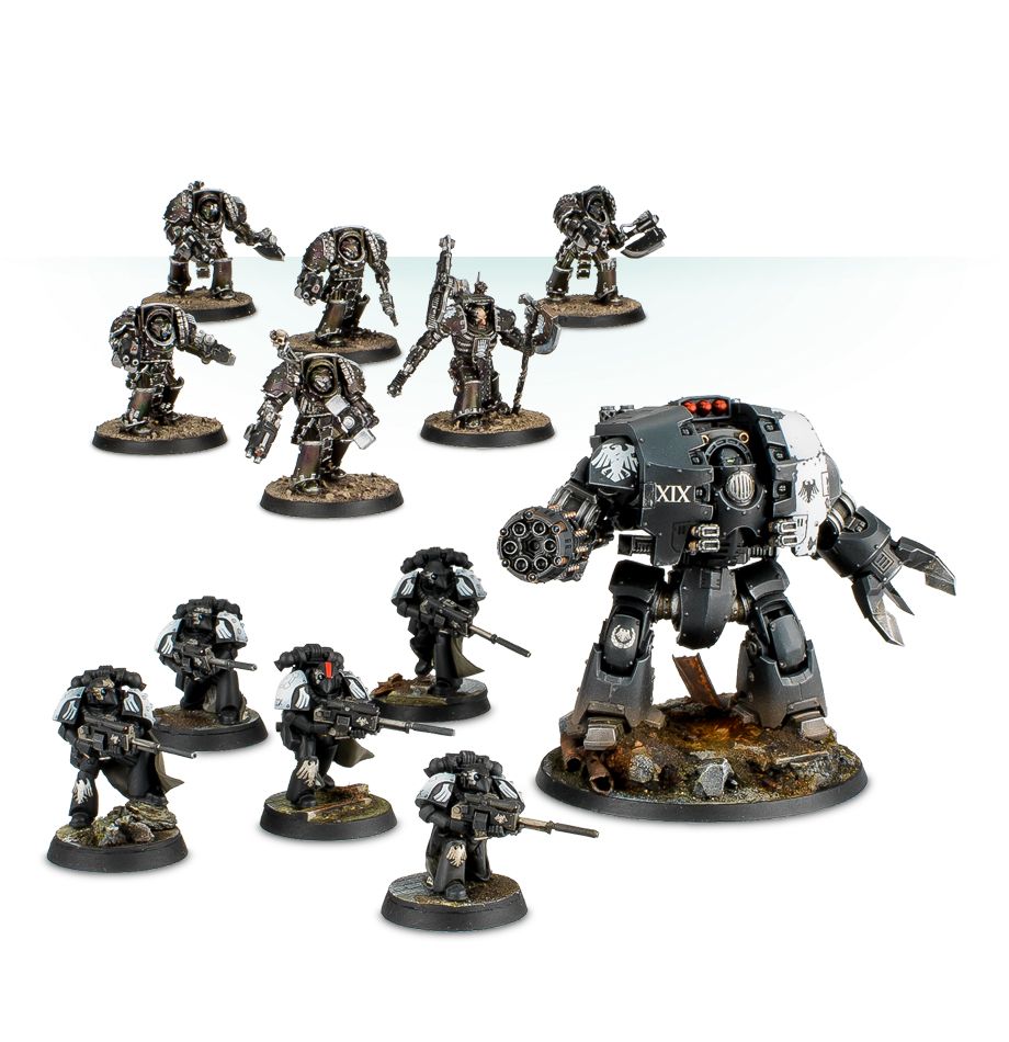 Iron legion bundle. Horus Heresy Raven Guard. Iron hands Horus Heresy. Horus Heresy Raven Guard Miniatures. Iron hand Horus Heresy Miniatures.