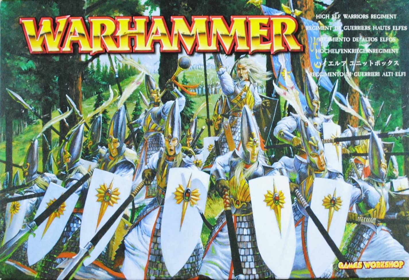 Высшие эльфы Warhammer Копейщик