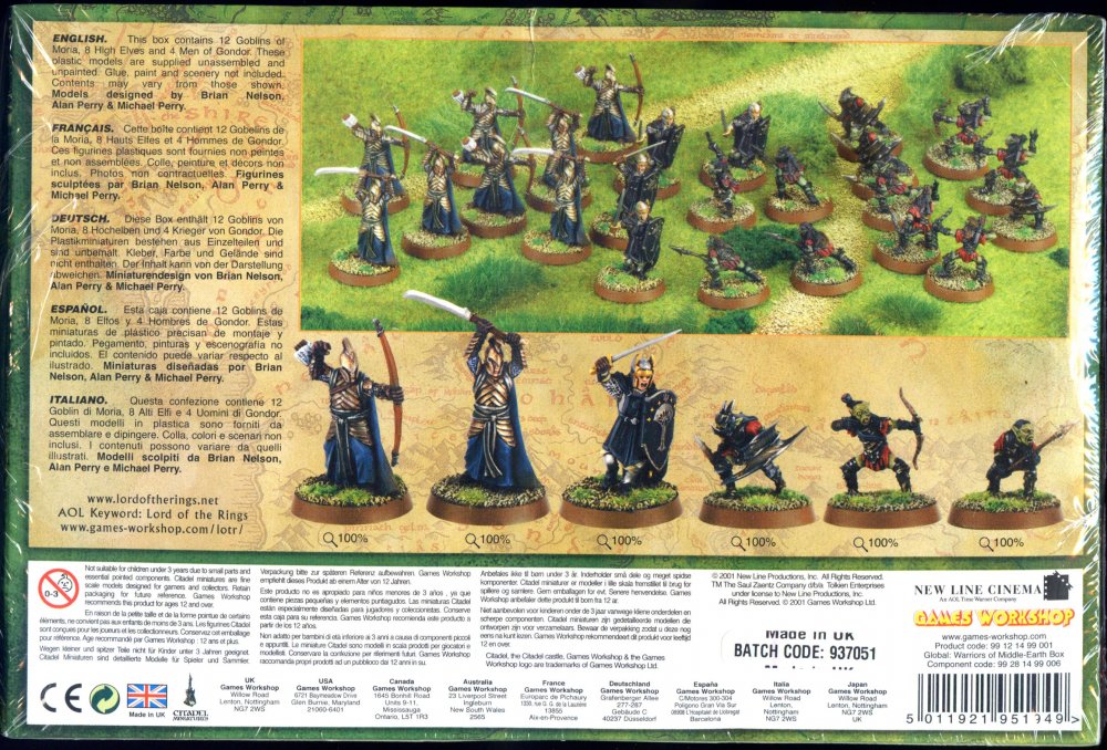 Warriors of Middle-Earth | Miniset.net - Miniatures Collectors Guide