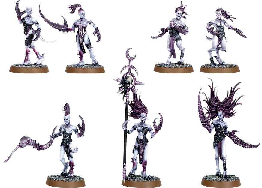 Daemonettes Of Slaanesh Miniset Net Miniatures Collectors Guide