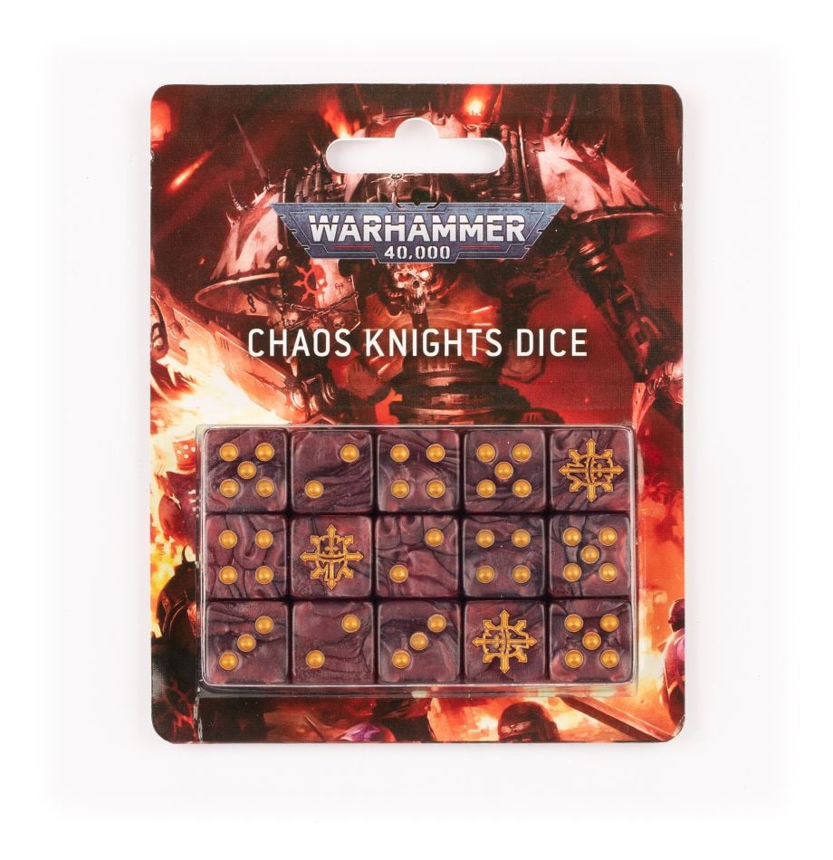 Chaos Knights Dice Set | Miniset.net - Для коллекционеров миниатюр