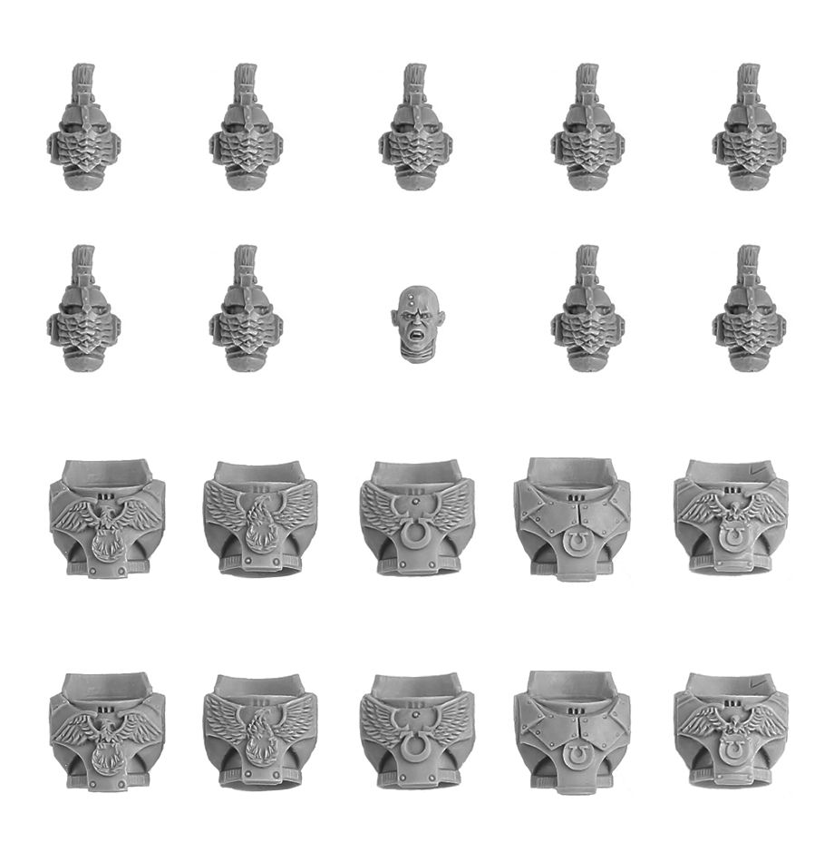 Ultramarines Invictarii Heads & Torsos | Miniset.net - Miniatures ...