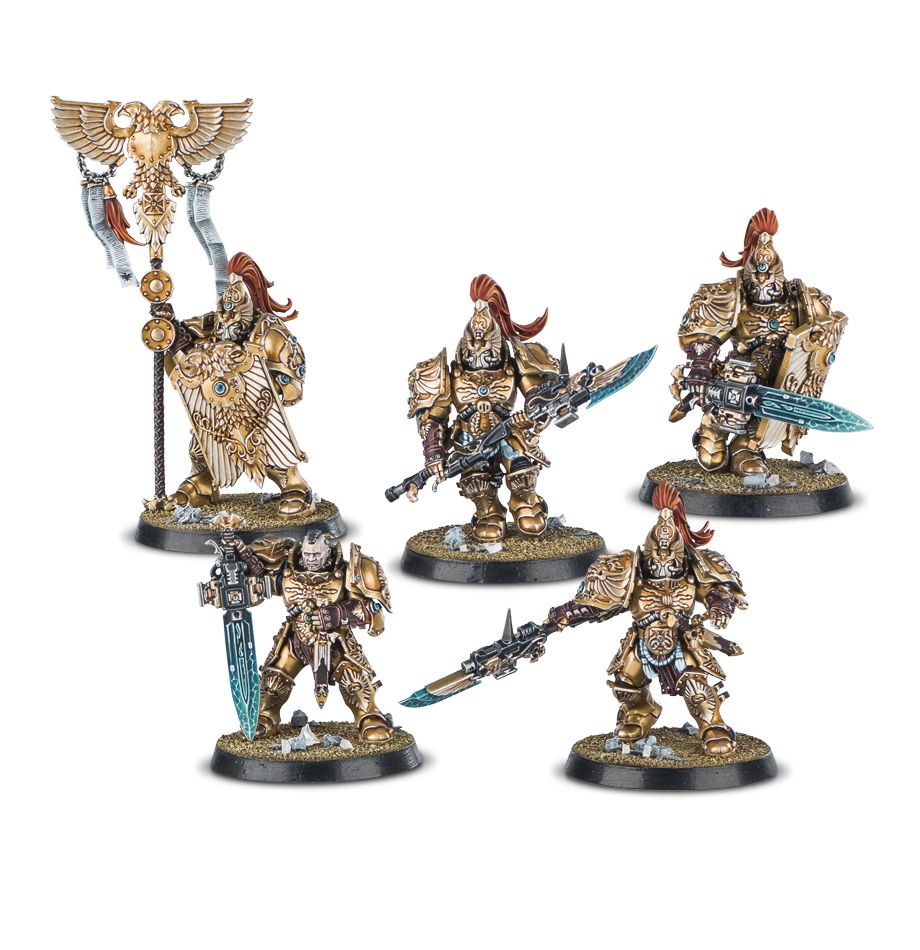 Legio Custodes Coronus Grav-carrier & 10 Custodian Guard | Miniset.net ...