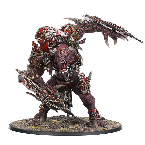 Born in chaos forge. Skaarac the Bloodborn. Khorgorath.