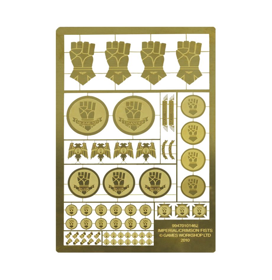 Etched Brass Dark Angels Symbols   - Miniatures Collectors Guide
