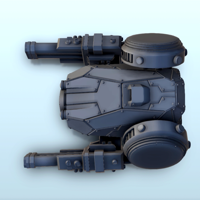 Double missile launcher turret 3 (+ supported version) - MechWarrior Scifi  Science fiction SF 40k