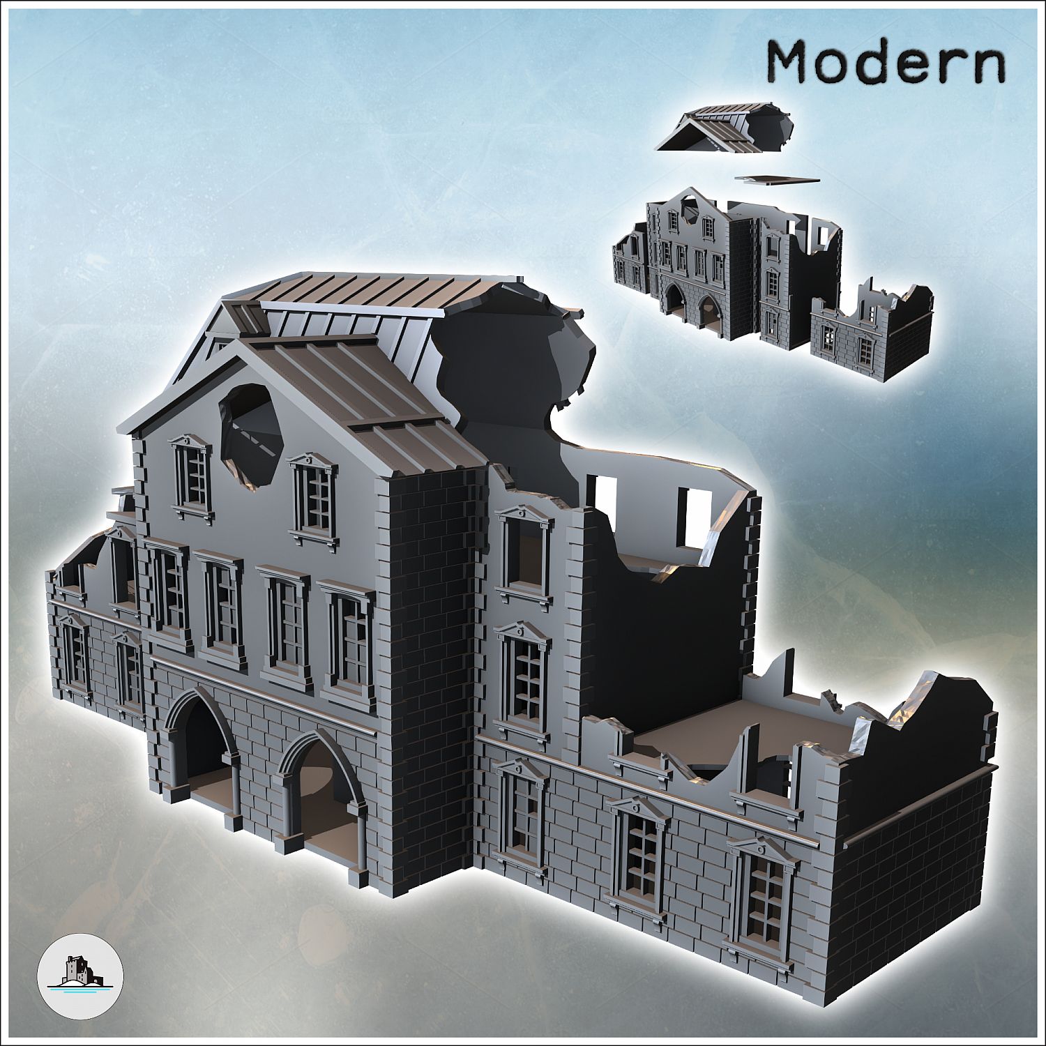 Modern City Pack No. 9 - Modern Ww2 World War Diaroma Wargaming Rpg Mini  Hobby | Miniset.net - Для коллекционеров миниатюр