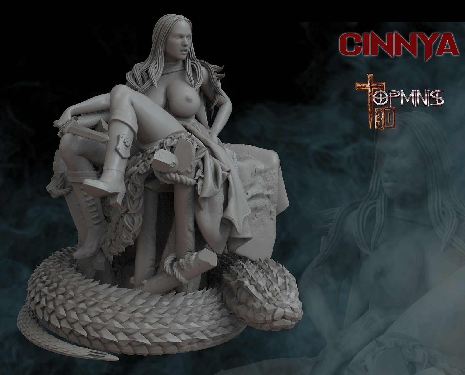 Guerrera Desnuda Para Juegos De Roll Tabletop | Miniset.net - Miniatures  Collectors Guide