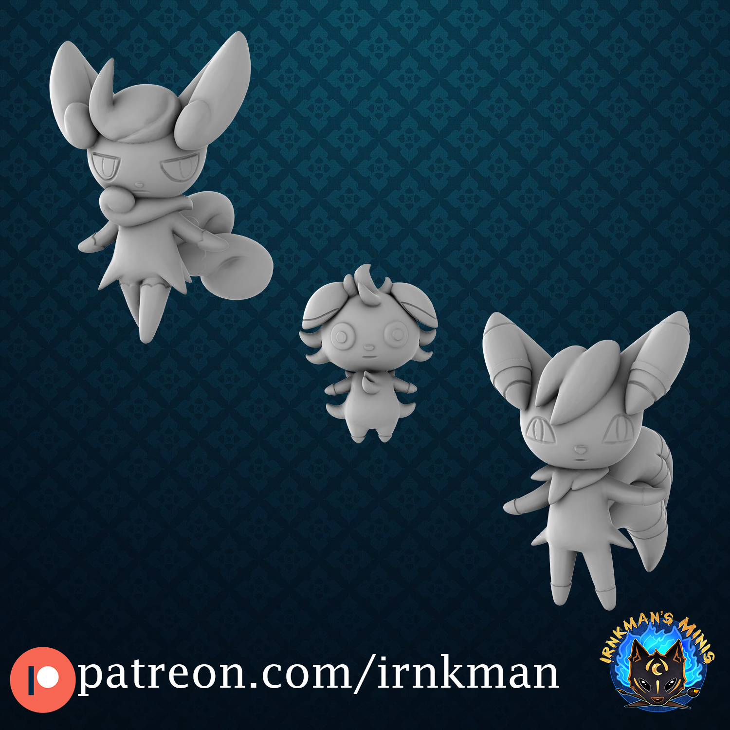 Espurr / Meowstic [M/f] (Pokemon 35mm True Scale Series) | Miniset.net -  Для коллекционеров миниатюр