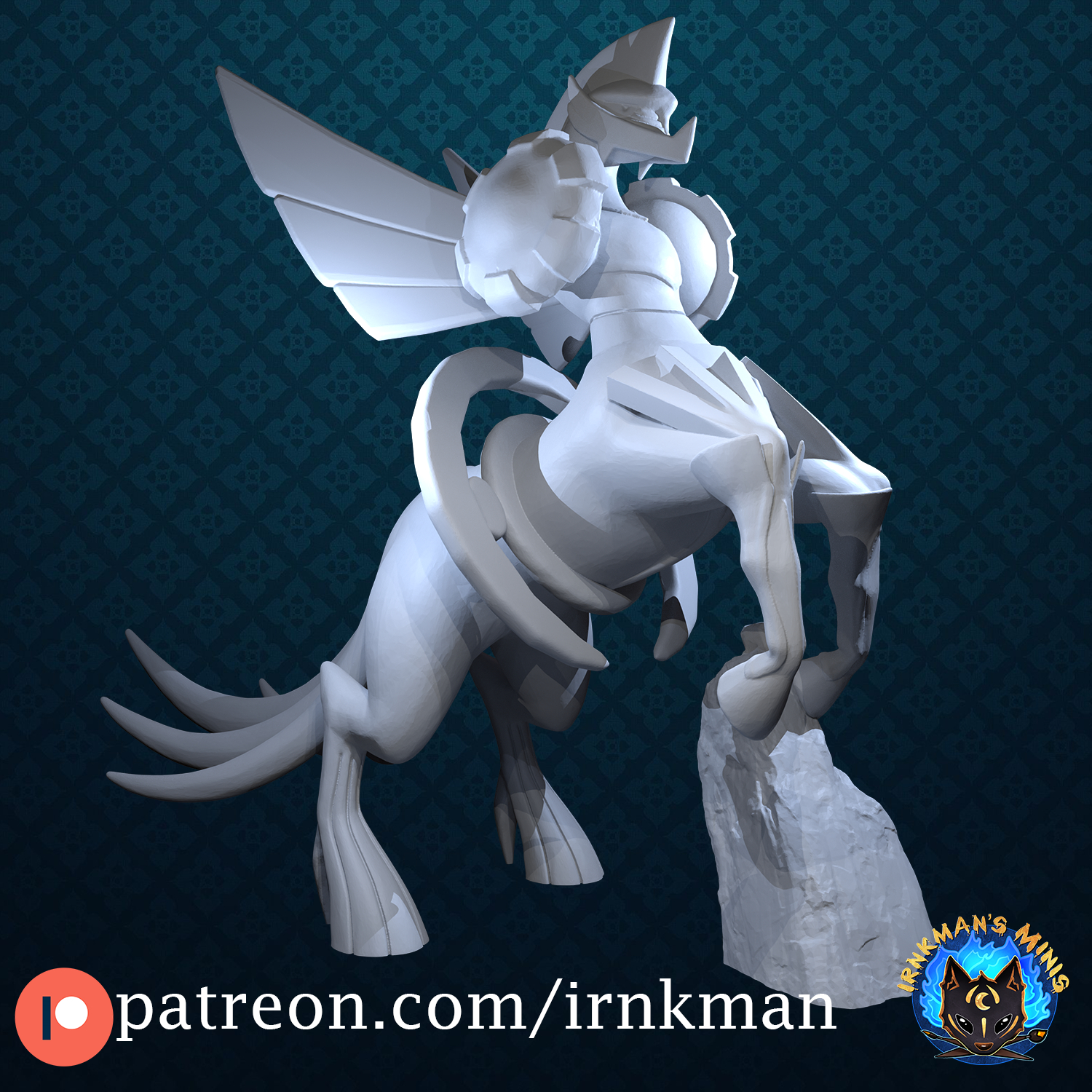 3D Printable Armored Mewtwo (Pokemon 35mm True Scale Series) [PKMN Go] by  Irnkman