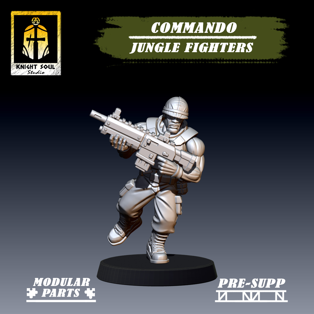 3D Printable Commando: Command Squad by KNIGHT SOUL Studio