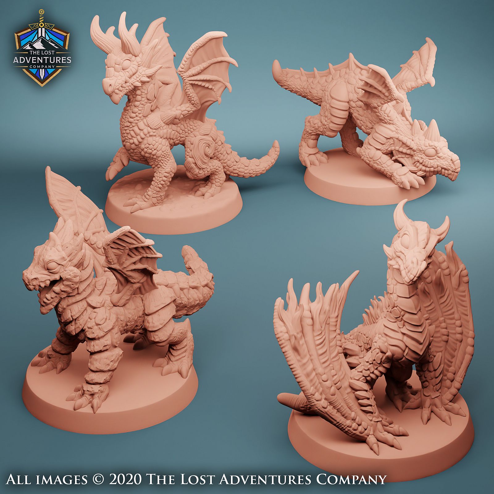 The Lost Dragons: 3D Printable Fantasy Dragons by Danny Herrero