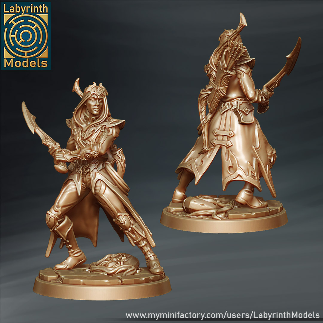 Dark Elf Talons And Champion - 32mm Scale | Miniset.net