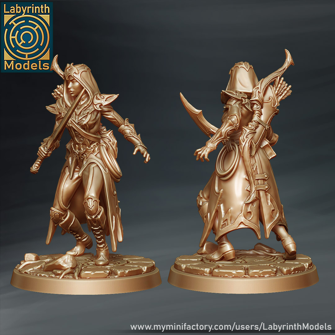 Dark Elf Talons And Champion - 32mm Scale | Miniset.net