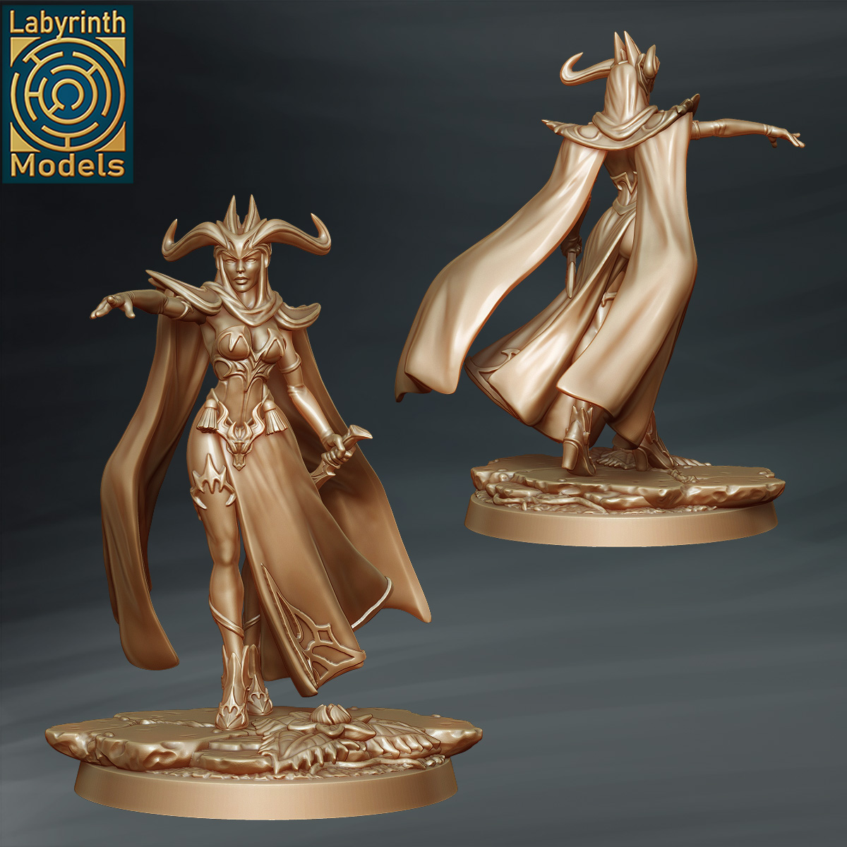 3D Printable Witches Coven - 32mm scale by Labyrinth Models