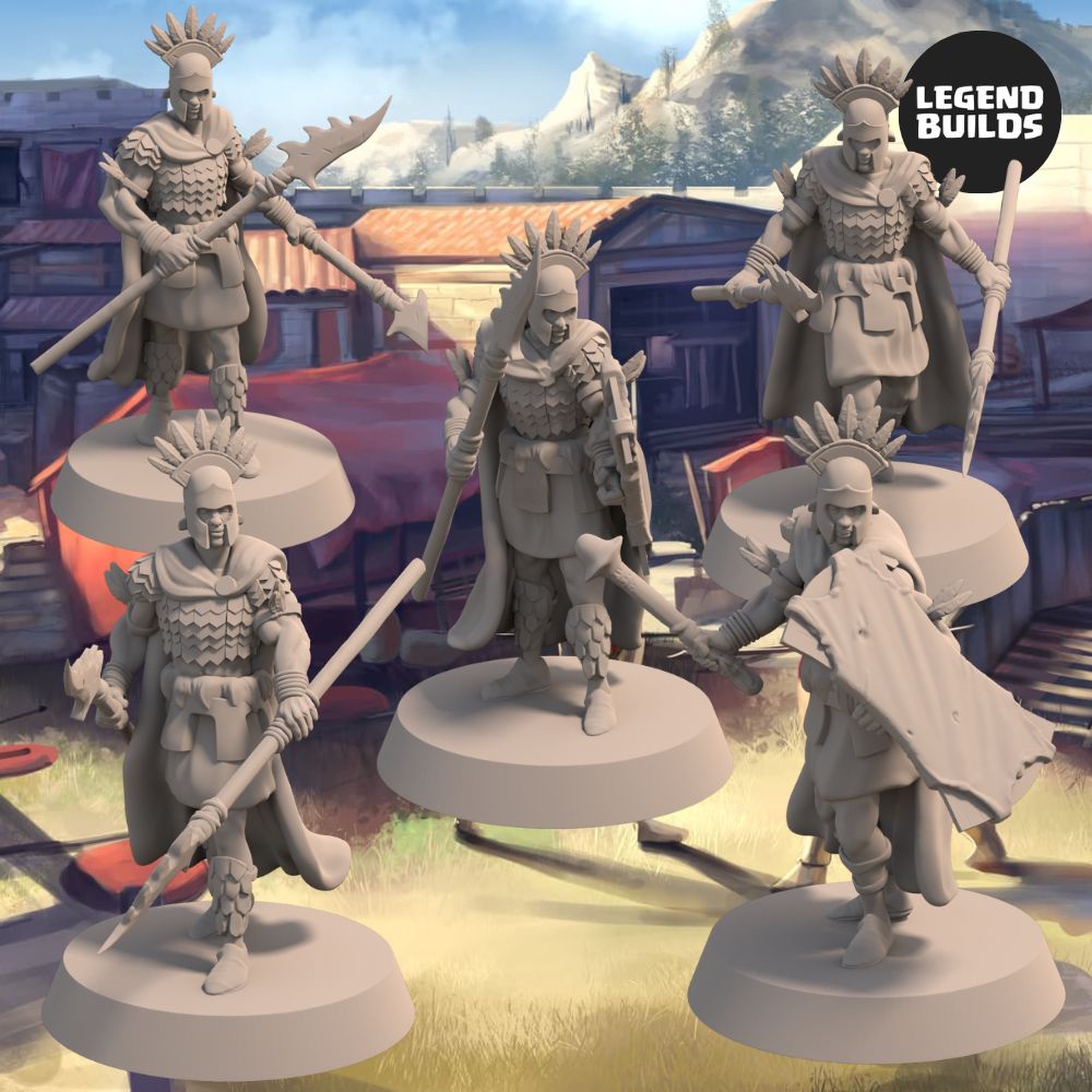 Royal Guard Of Megapion - Set 1 - 3D Printable Miniature – Stl File |  Miniset.net - Для коллекционеров миниатюр