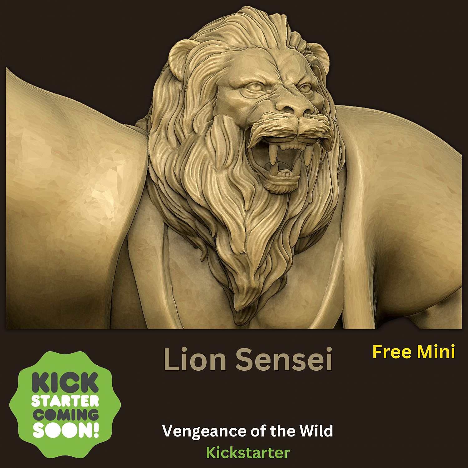 Lion Sensei - From Our Upcoming Kickstarter | Miniset.net