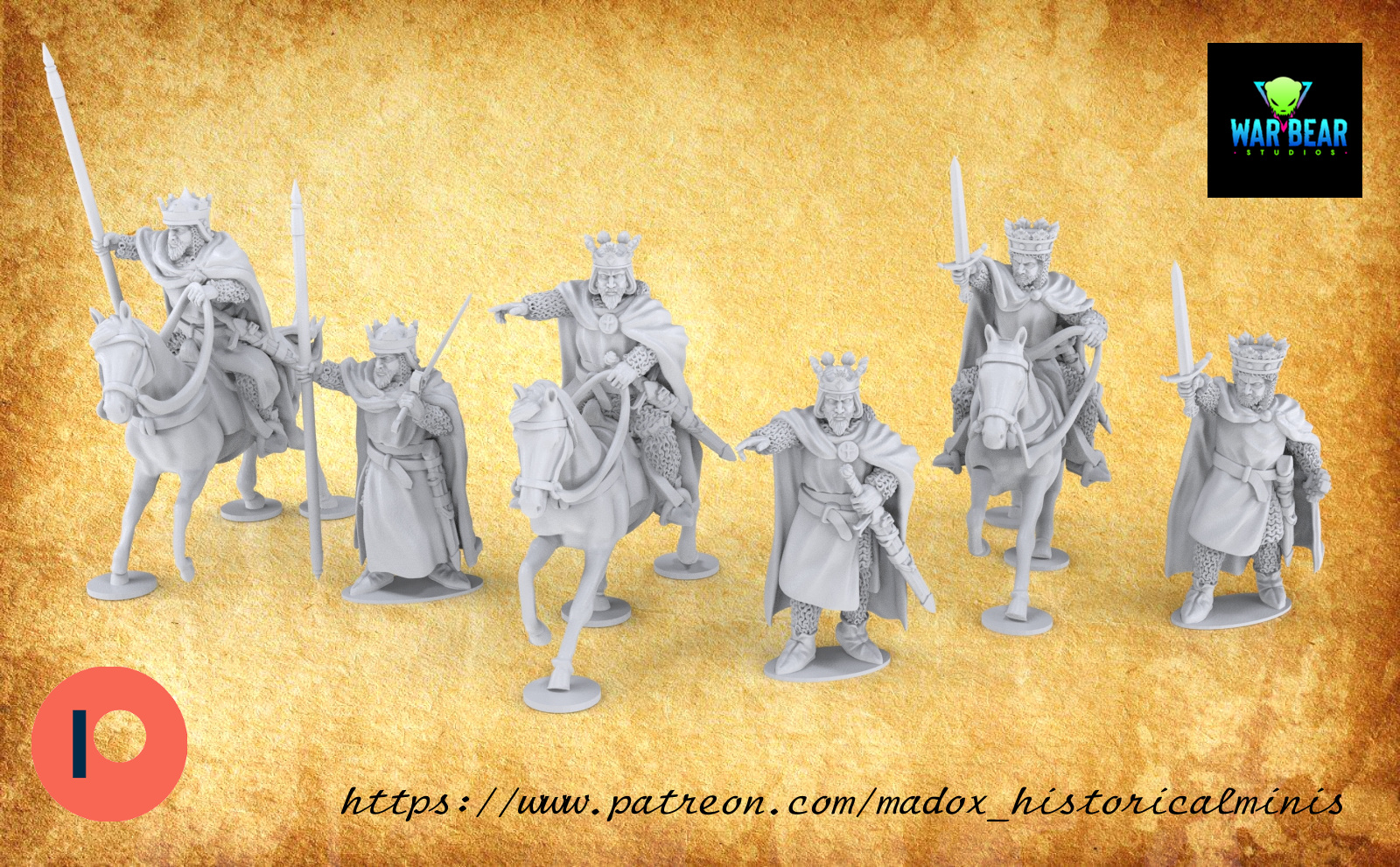 Современные шахматы Medieval times Crusade Busts