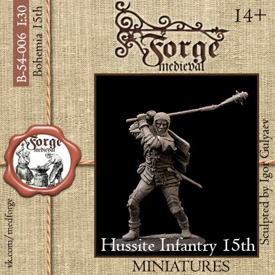 Medieval forge miniatures. Hussite Infantryman, Bohemia 15 Century. Medieval Forge Miniatures, 54 мм. 54 Мм Elite Miniatures Britain Lancer. Медивал форге миниатюрес. Сборная миниатюра из смолы Адъютант Маршала Бертье, 54 мм, AAA-Miniatures.