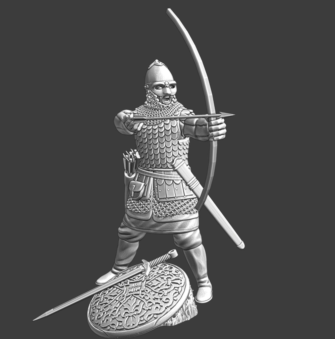 Medieval Noble Russian Archer Miniset