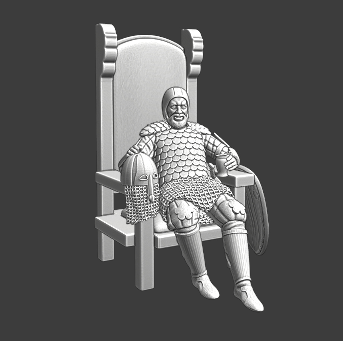 Medieval Kievan-Rus Lord In Chair | Miniset.net - Для коллекционеров  миниатюр