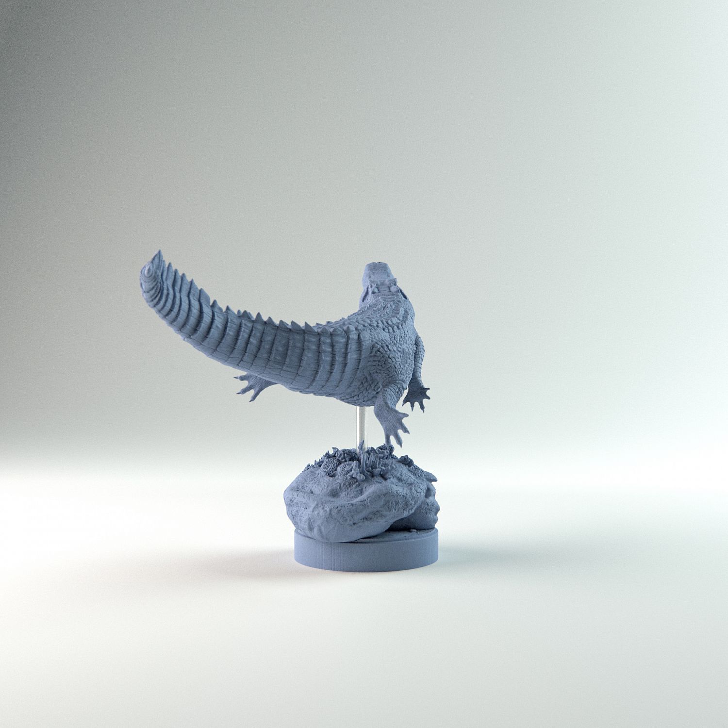 Deinosuchus walking - pre-supported 3D model 3D printable