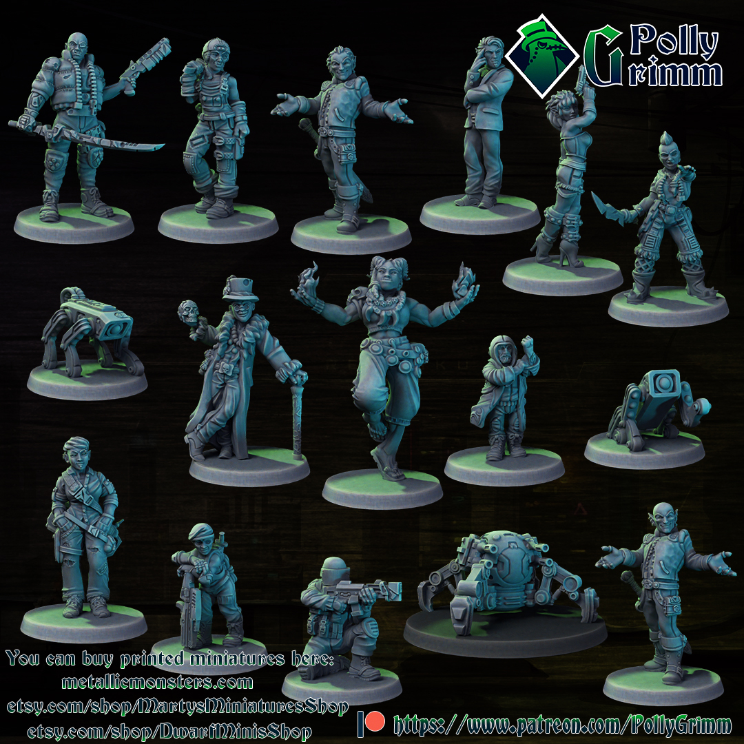  fantasy and SCI-FI miniatures for tabletop games